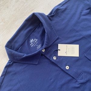 Peter Millar Seaside Wash Polo Shirt Navy Blue